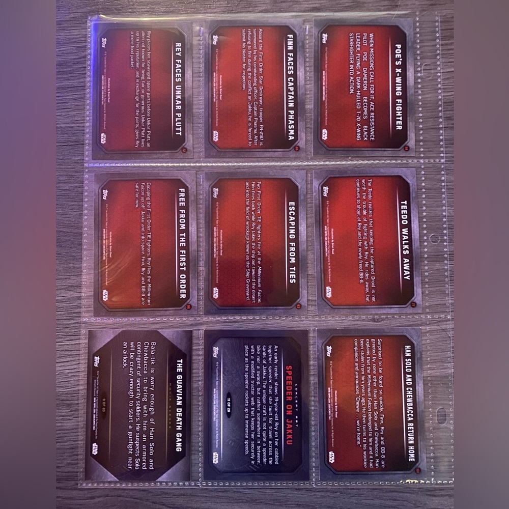 Topps 2015 The Force Awakens Card Collection *** Incomplete *** - Picture 5 of 6